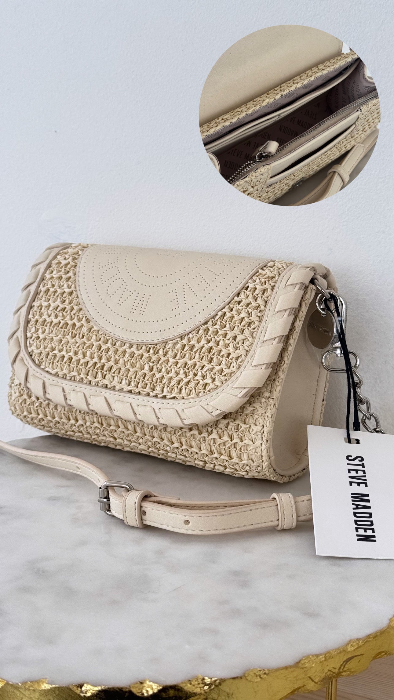 STEVE MADDEN BLONDE CROSSBODY